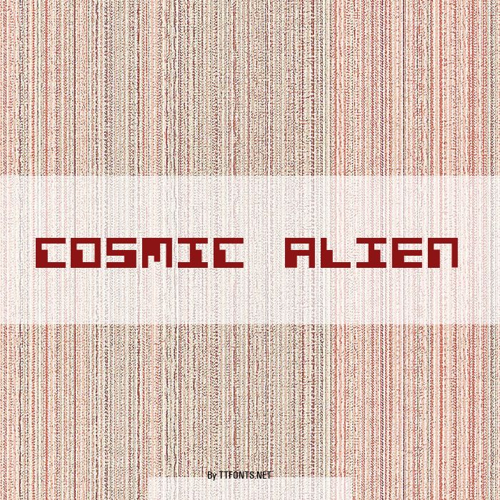 Cosmic Alien example
